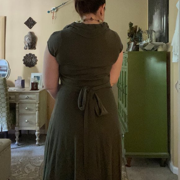 EUC Anthropologie Moth Green Knit Dress S - Picture 2 of 7